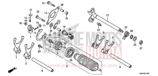 GEARSHIFT DRUM (NC750XD) NC750XDJ de 2018